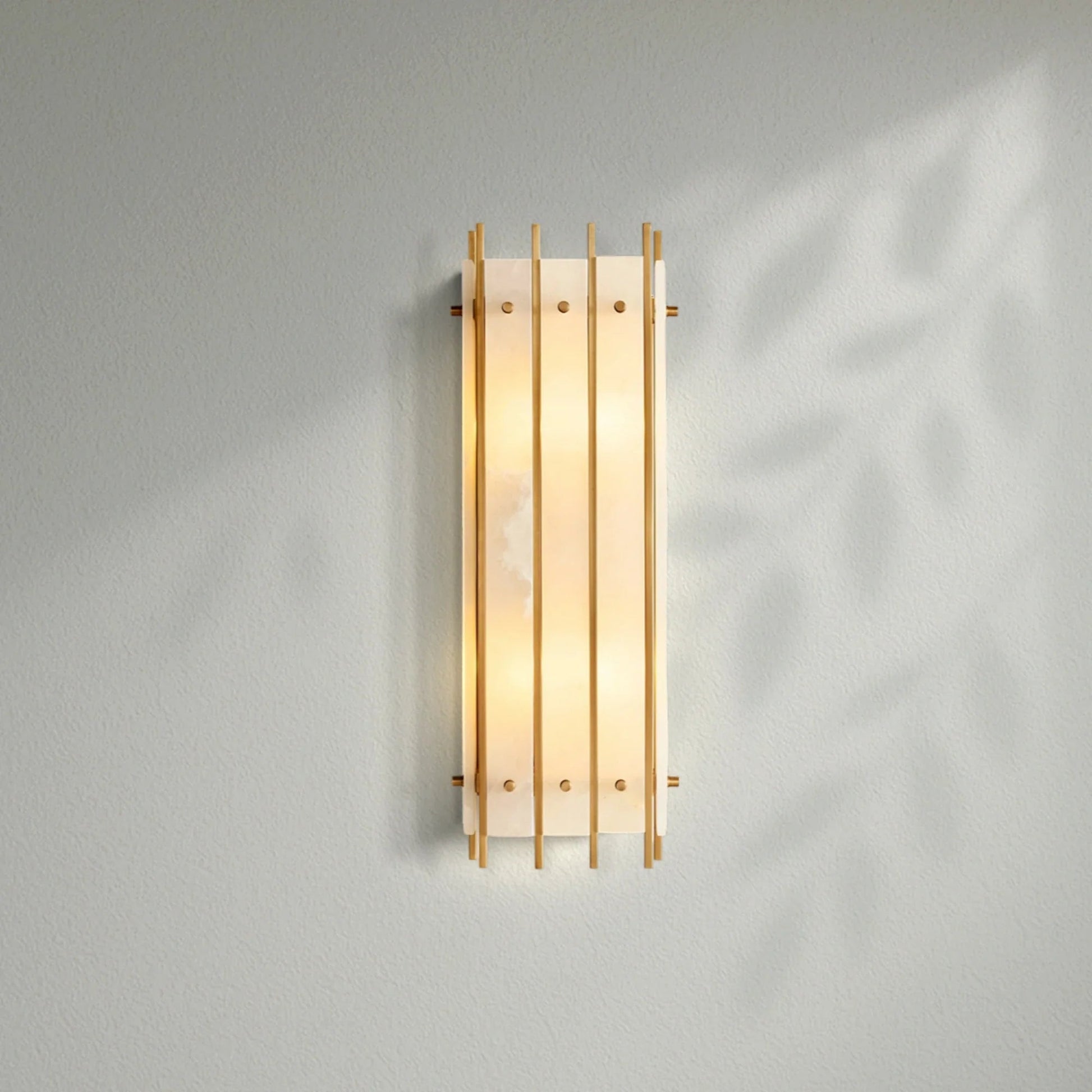 Sun Marco Alabaster Grand Rectangular Sconce - Lightings Menu