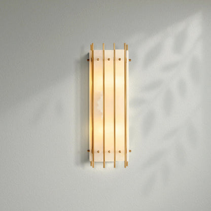 Sun Marco Alabaster Grand Rectangular Sconce - Lightings Menu