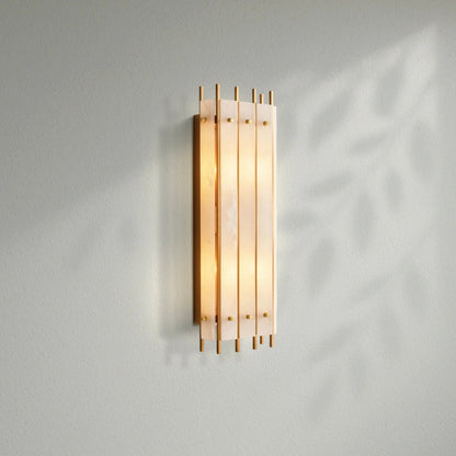 Sun Marco Alabaster Grand Rectangular Sconce - Lightings Menu