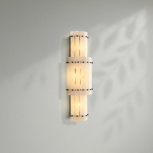 Sun Marco Alabaster Grand Round Sconce - Lightings Menu