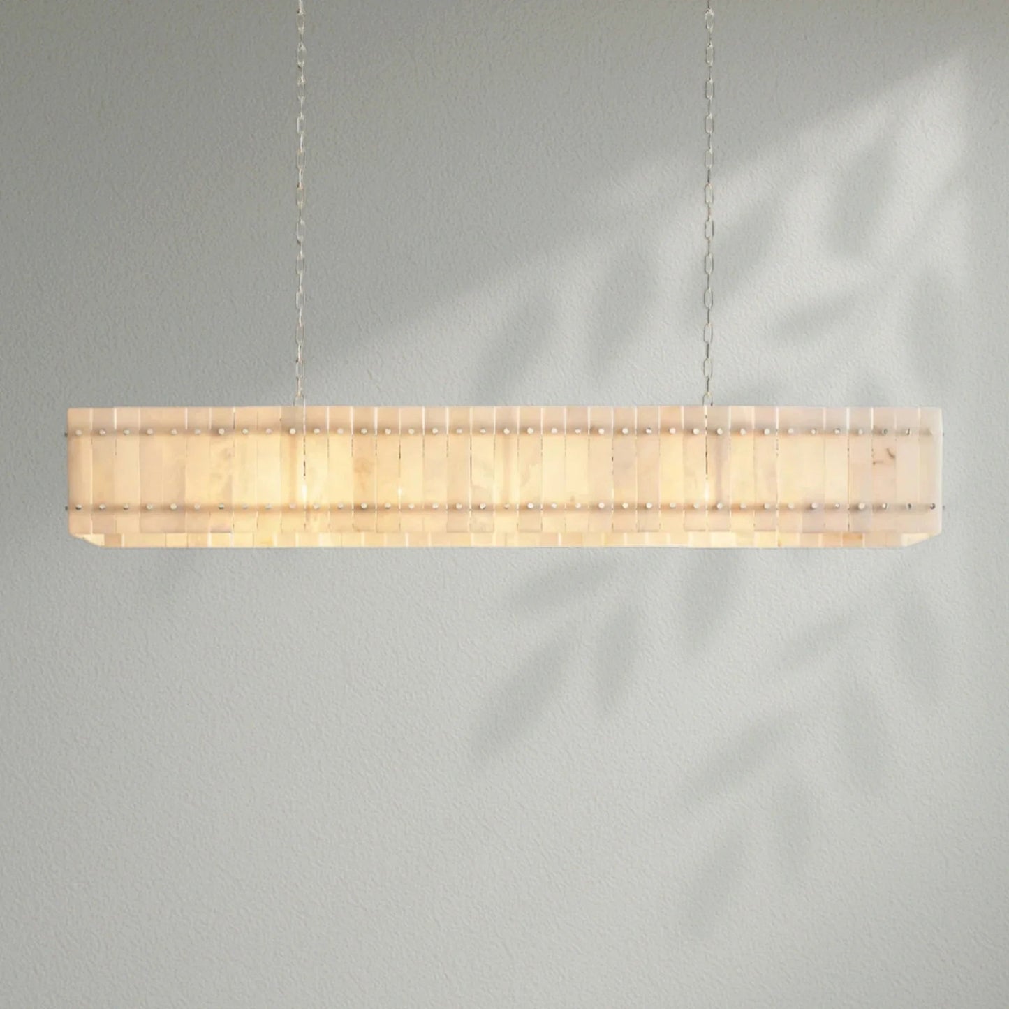 Sun Marco Alabaster Linear Chandelier - Lightings Menu