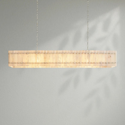 Sun Marco Alabaster Linear Chandelier - Lightings Menu