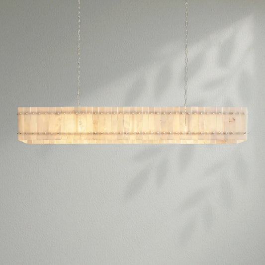 Sun Marco Alabaster Linear Chandelier - Lightings Menu
