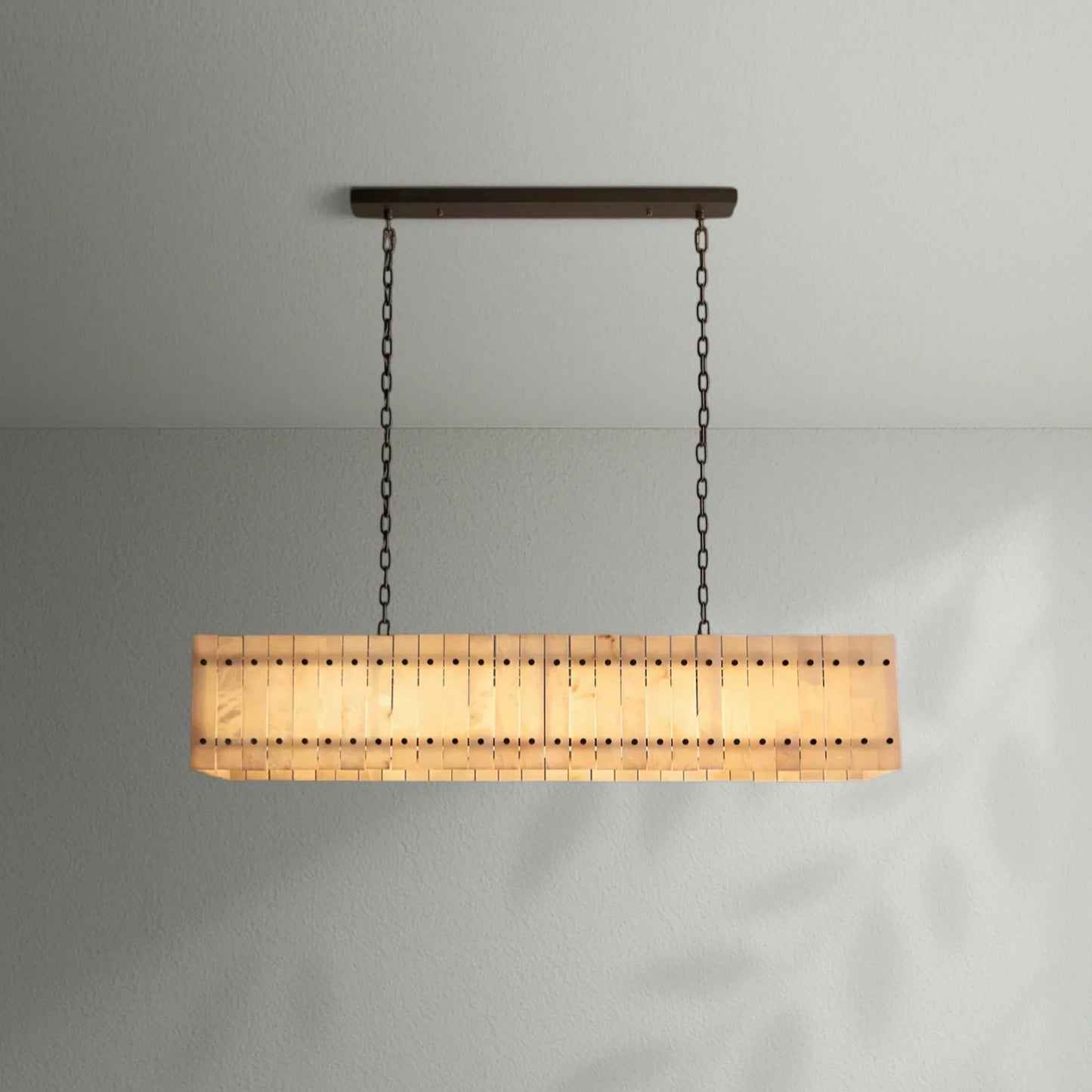 Sun Marco Alabaster Linear Chandelier - Lightings Menu