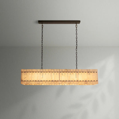 Sun Marco Alabaster Linear Chandelier - Lightings Menu