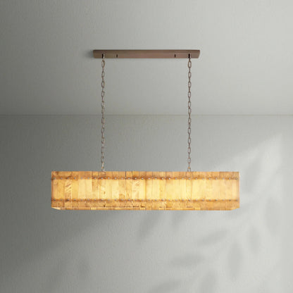 Sun Marco Alabaster Linear Chandelier - Lightings Menu