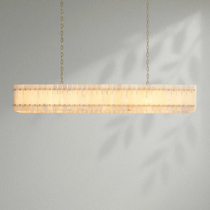 Sun Marco Alabaster Linear Chandelier - Lightings Menu