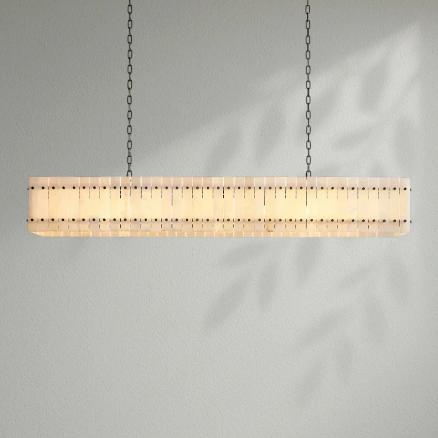 Sun Marco Alabaster Linear Chandelier - Lightings Menu