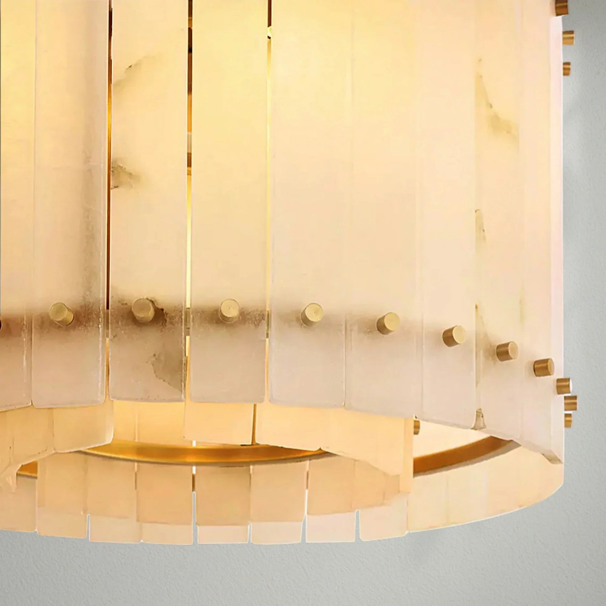 Sun Marco Alabaster Round Chandelier - Lightings Menu
