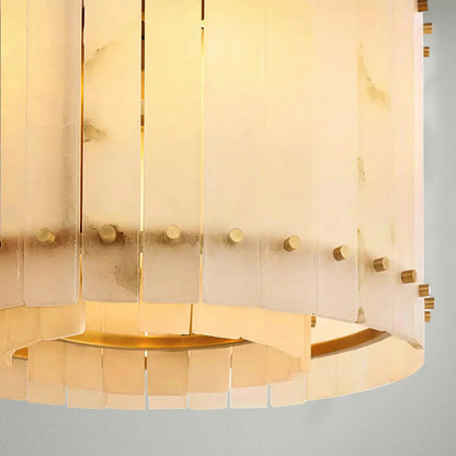 Sun Marco Alabaster Round Chandelier - Lightings Menu