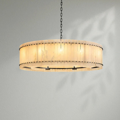 Sun Marco Alabaster Round Chandelier - Lightings Menu