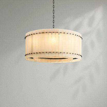 Sun Marco Alabaster Round Chandelier - Lightings Menu