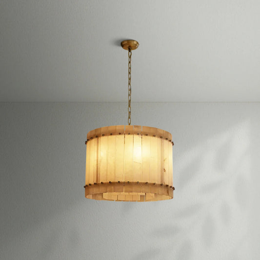 Sun Marco Alabaster Round Chandelier - Lightings Menu