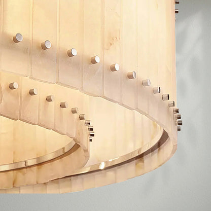 Sun Marco Alabaster Round Chandelier - Lightings Menu