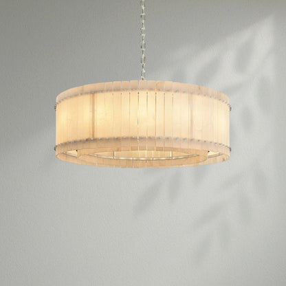 Sun Marco Alabaster Round Chandelier - Lightings Menu
