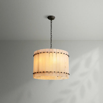 Sun Marco Alabaster Round Chandelier - Lightings Menu
