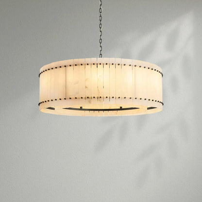 Sun Marco Alabaster Round Chandelier - Lightings Menu