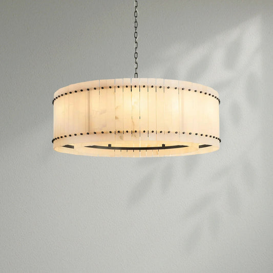 Sun Marco Alabaster Round Chandelier - Lightings Menu
