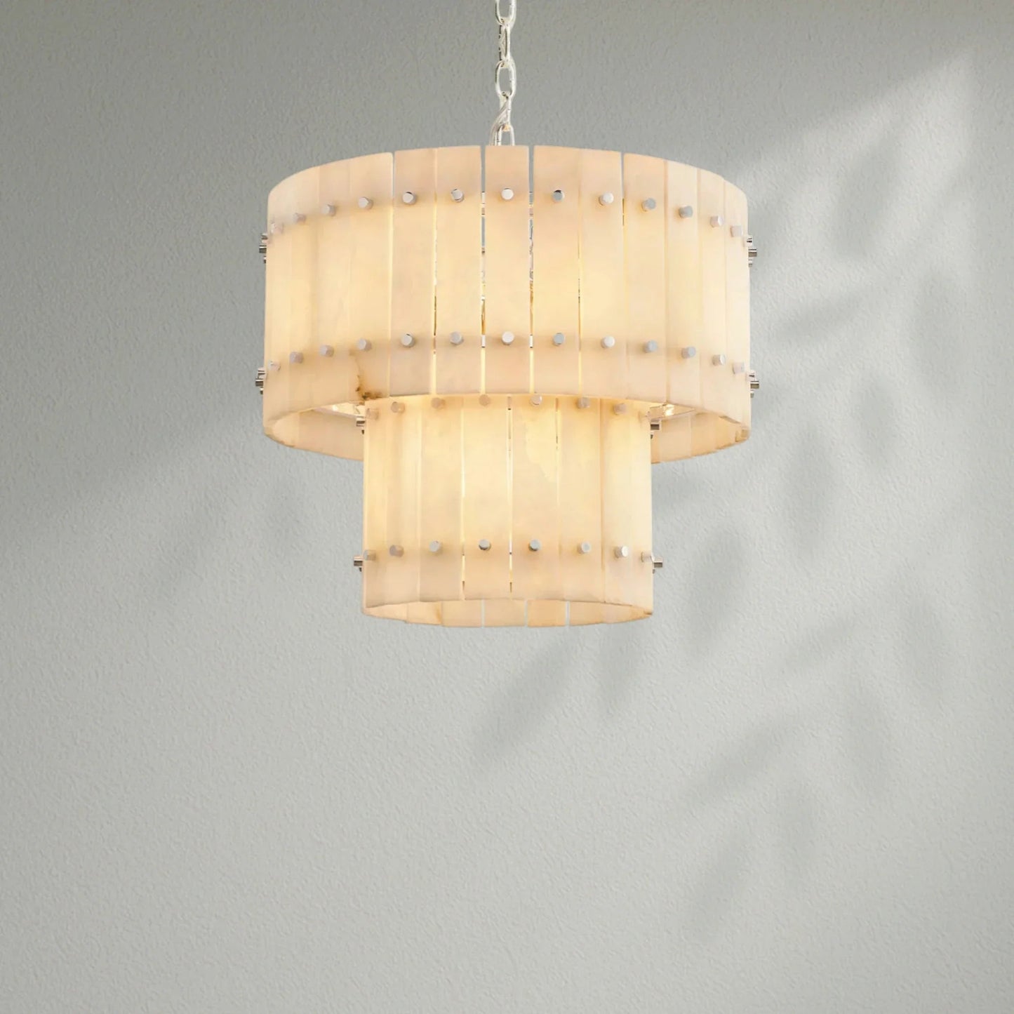Sun Marco Alabaster Round Tiered Chandelier - Lightings Menu