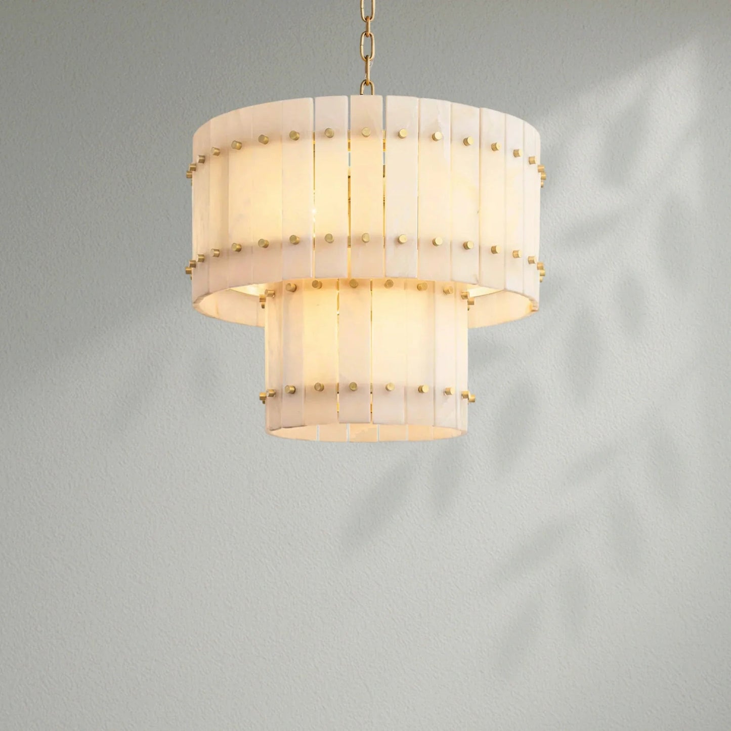 Sun Marco Alabaster Round Tiered Chandelier - Lightings Menu