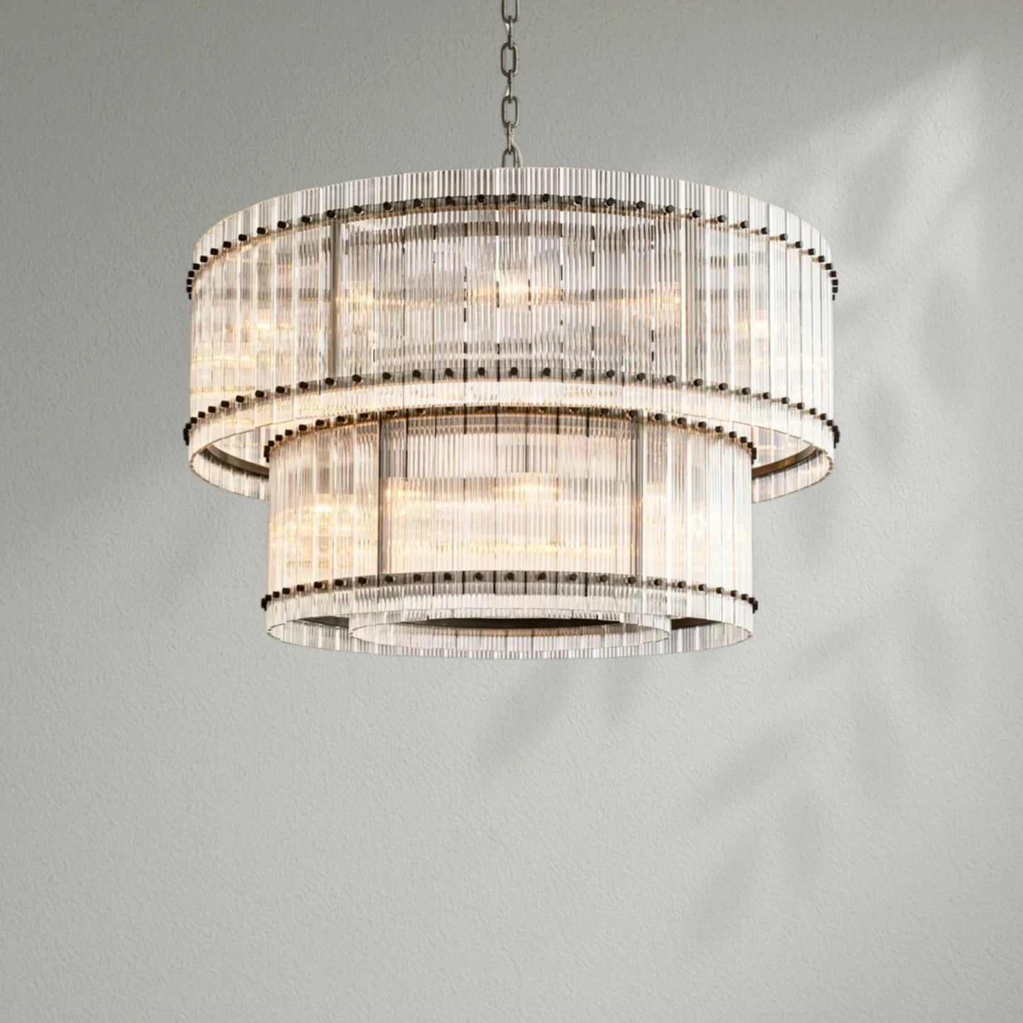 Sun Marco Two - Tier Luxury Round Chandelier - Lightings Menu