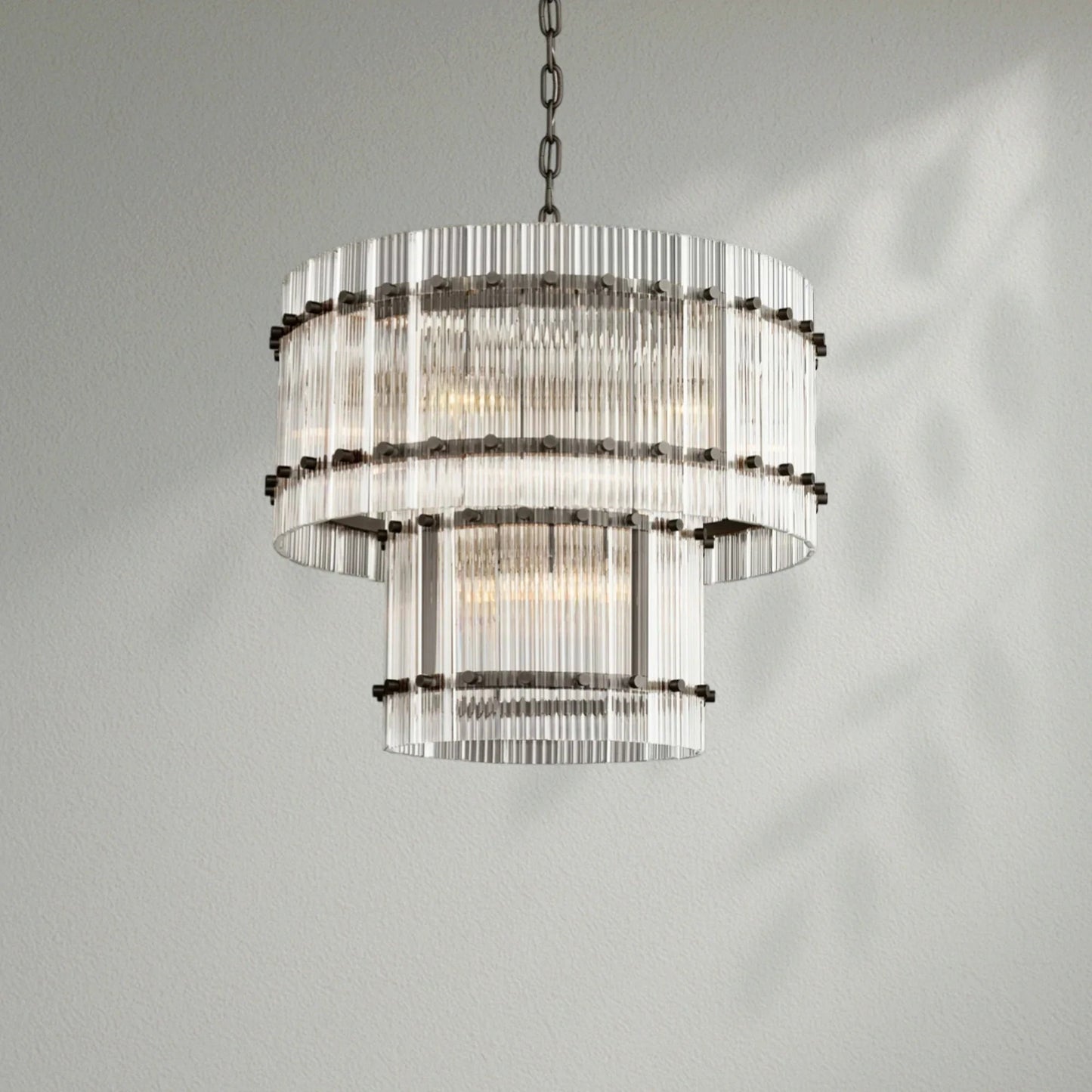 Sun Marco Two - Tier Luxury Round Chandelier - Lightings Menu