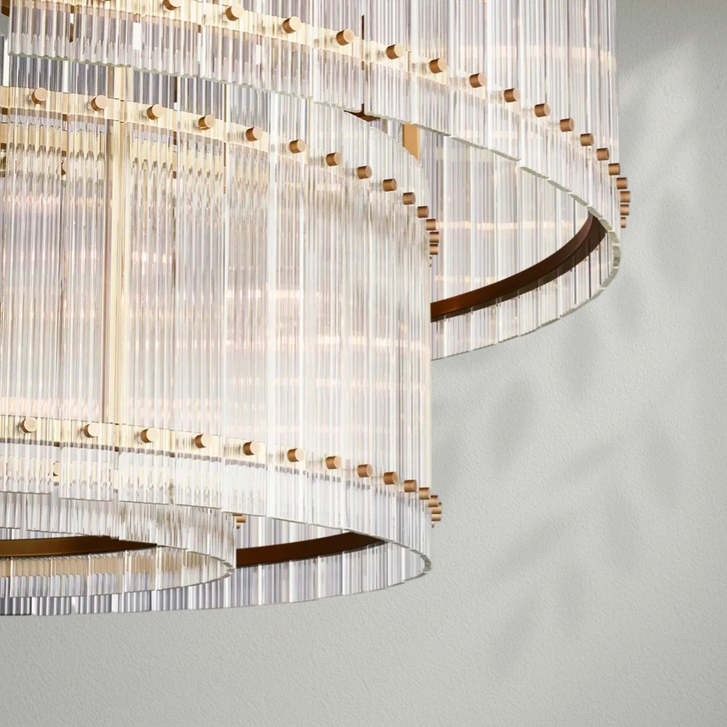 Sun Marco Two - Tier Luxury Round Chandelier - Lightings Menu
