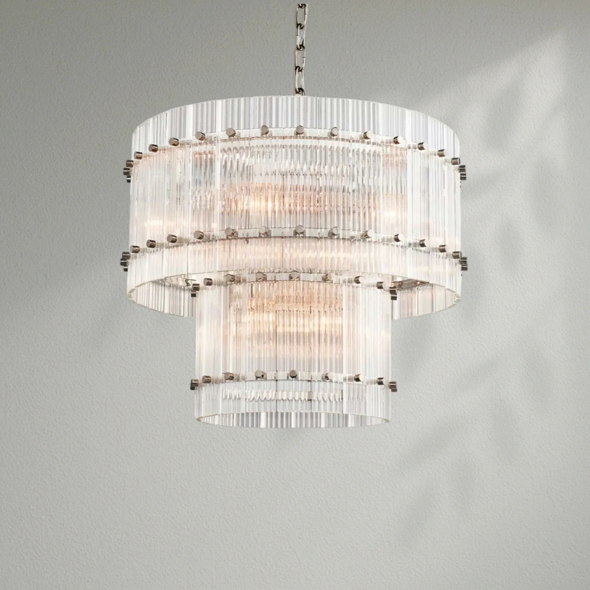 Sun Marco Two - Tier Luxury Round Chandelier - Lightings Menu