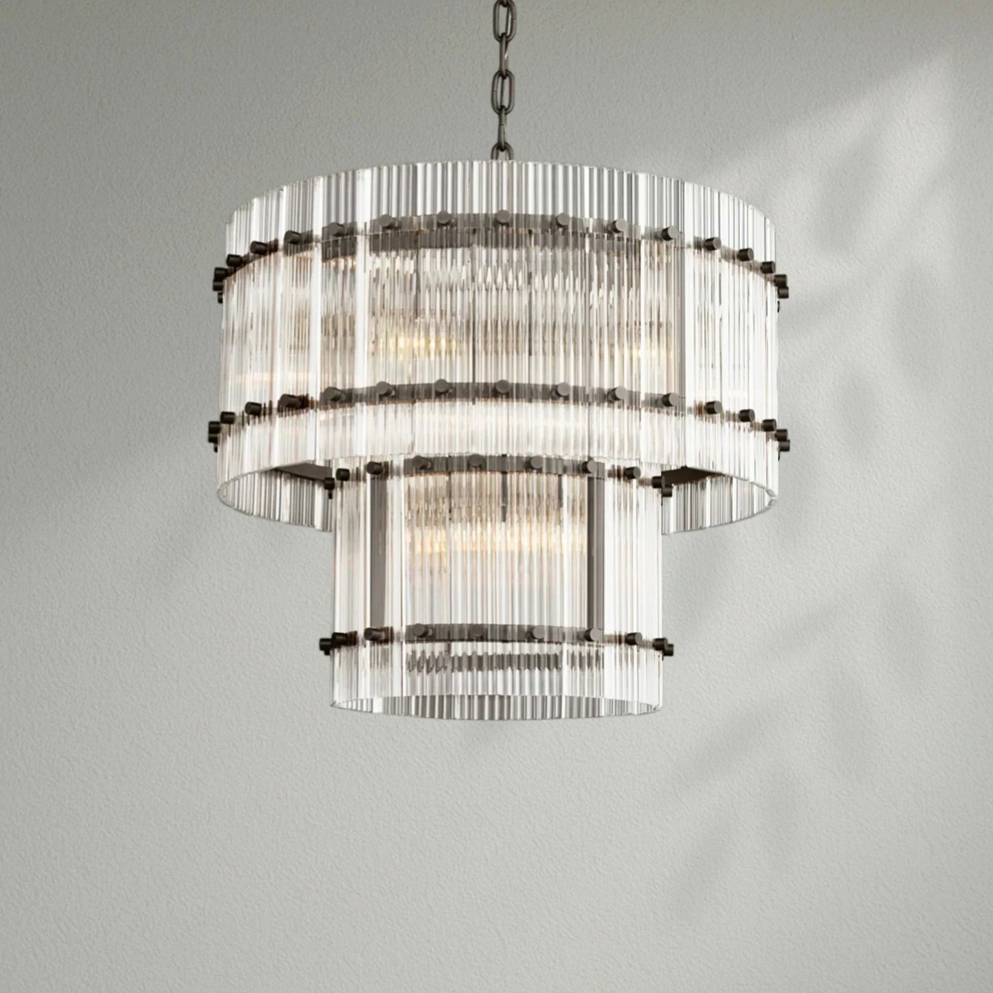 Sun Marco Two - Tier Luxury Round Chandelier - Lightings Menu