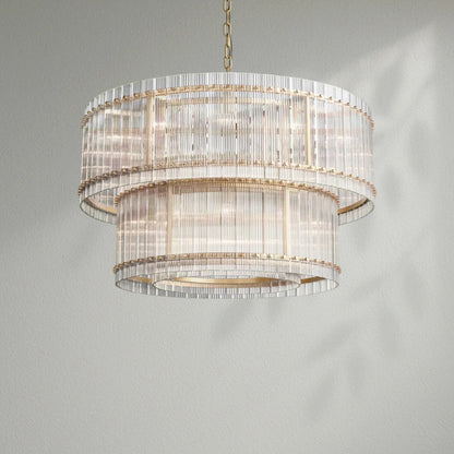 Sun Marco Two - Tier Luxury Round Chandelier - Lightings Menu