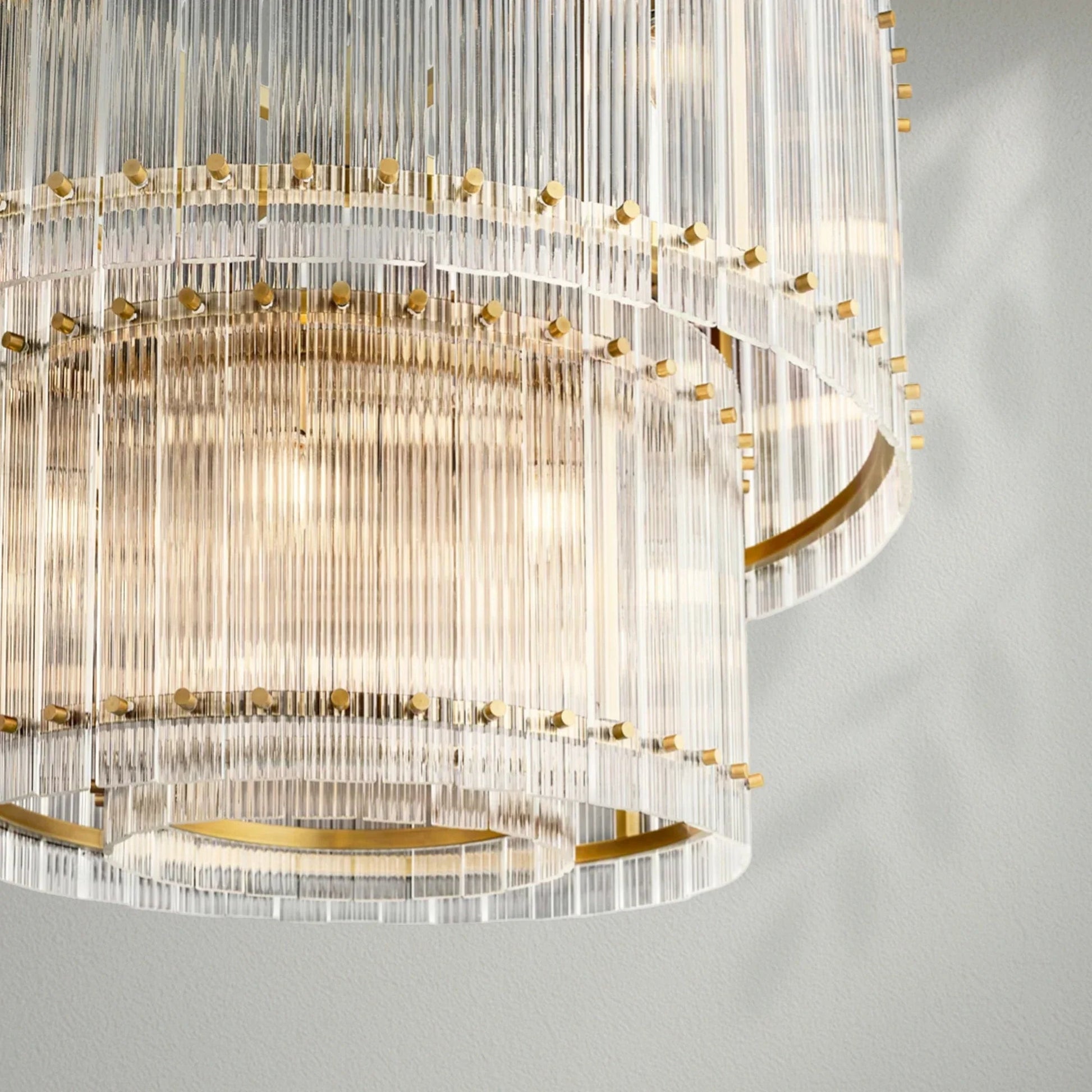 Sun Marco Two - Tier Luxury Round Chandelier - Lightings Menu