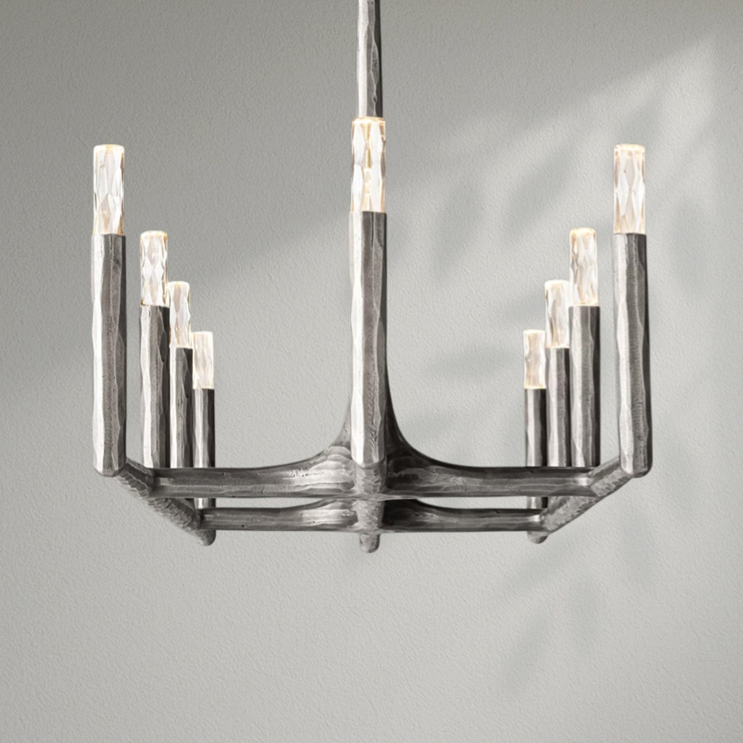 Thaddeos Forged Linear Chandelier - Lightings Menu