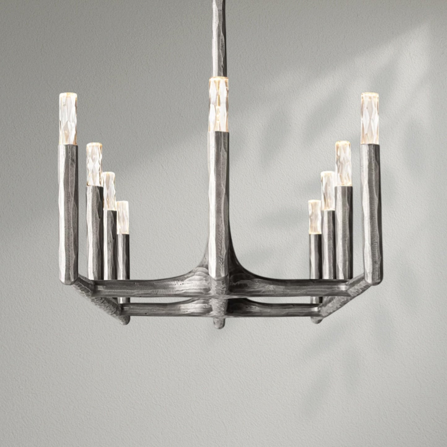 Thaddeos Forged Linear Chandelier - Lightings Menu