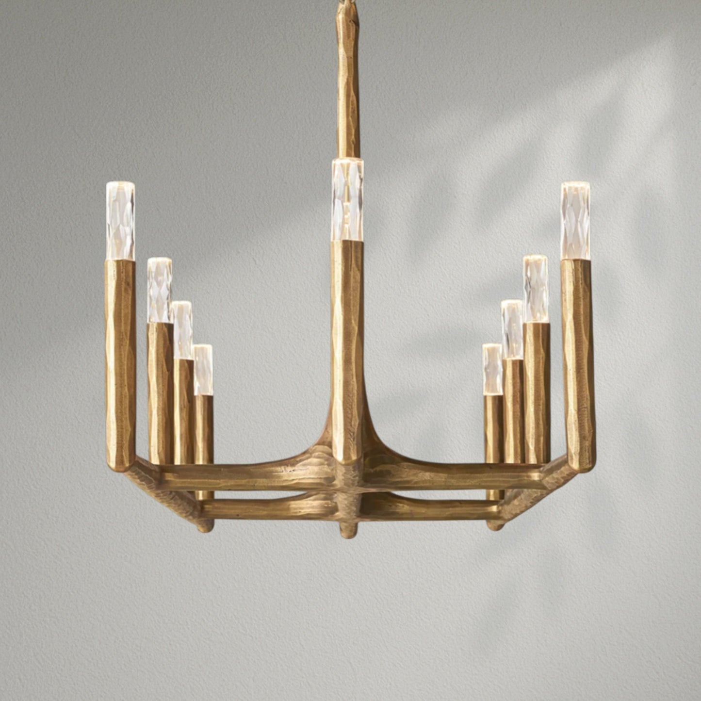Thaddeos Forged Linear Chandelier - Lightings Menu