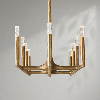 Thaddeos Forged Linear Chandelier - Lightings Menu