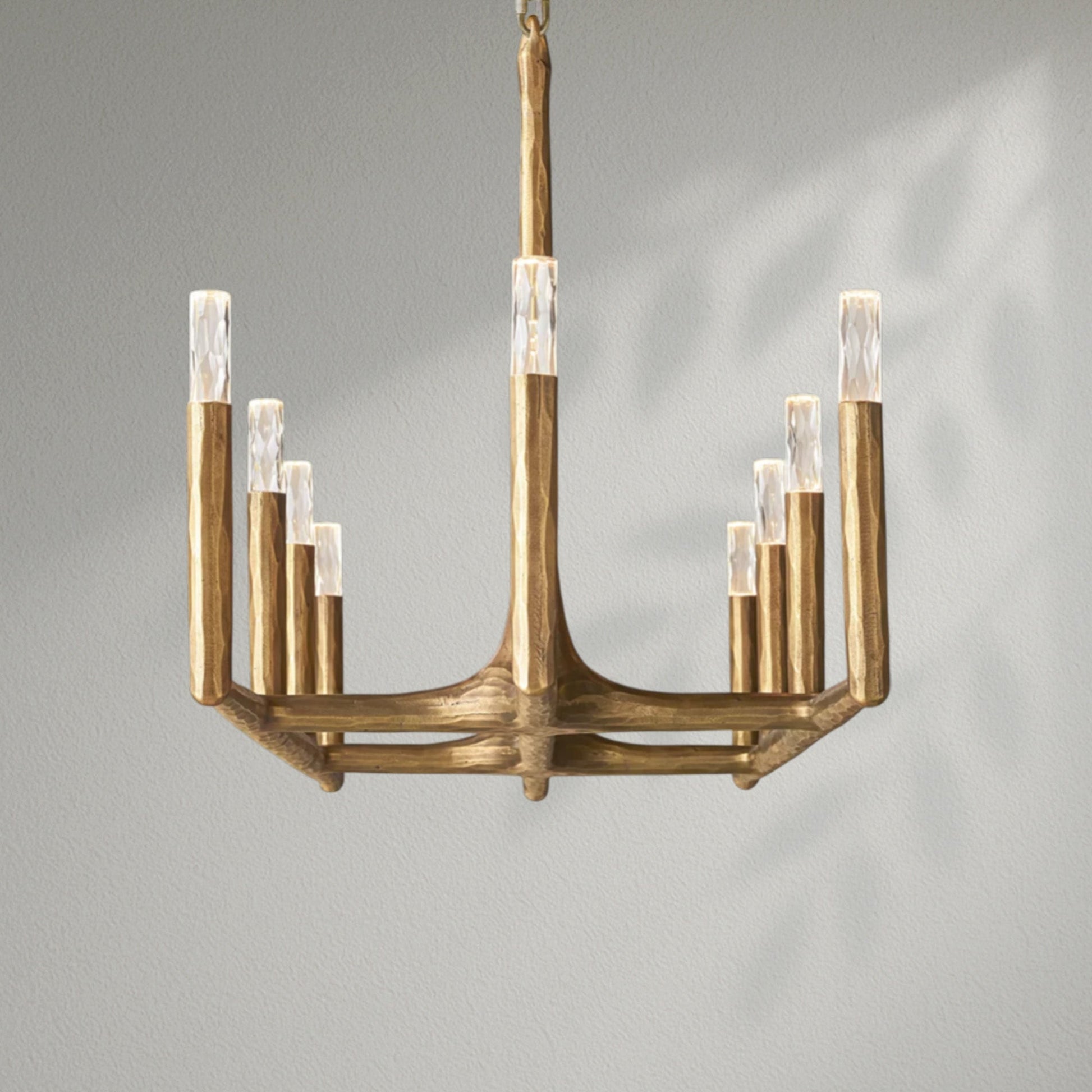 Thaddeos Forged Linear Chandelier - Lightings Menu