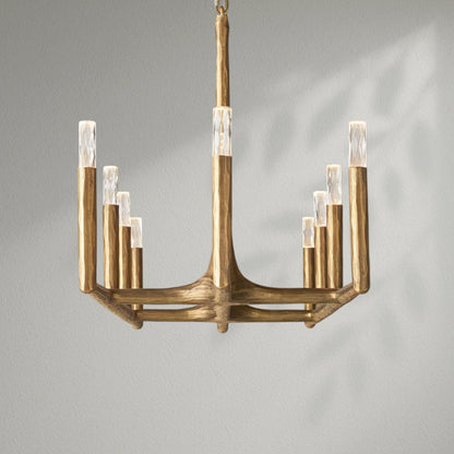 Thaddeos Forged Linear Chandelier - Lightings Menu
