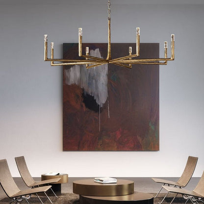 Thaddeos Forged Round Chandelier - Lightings Menu