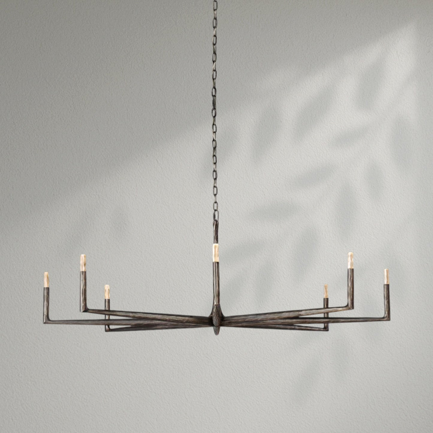 Thaddeos Forged Round Chandelier - Lightings Menu