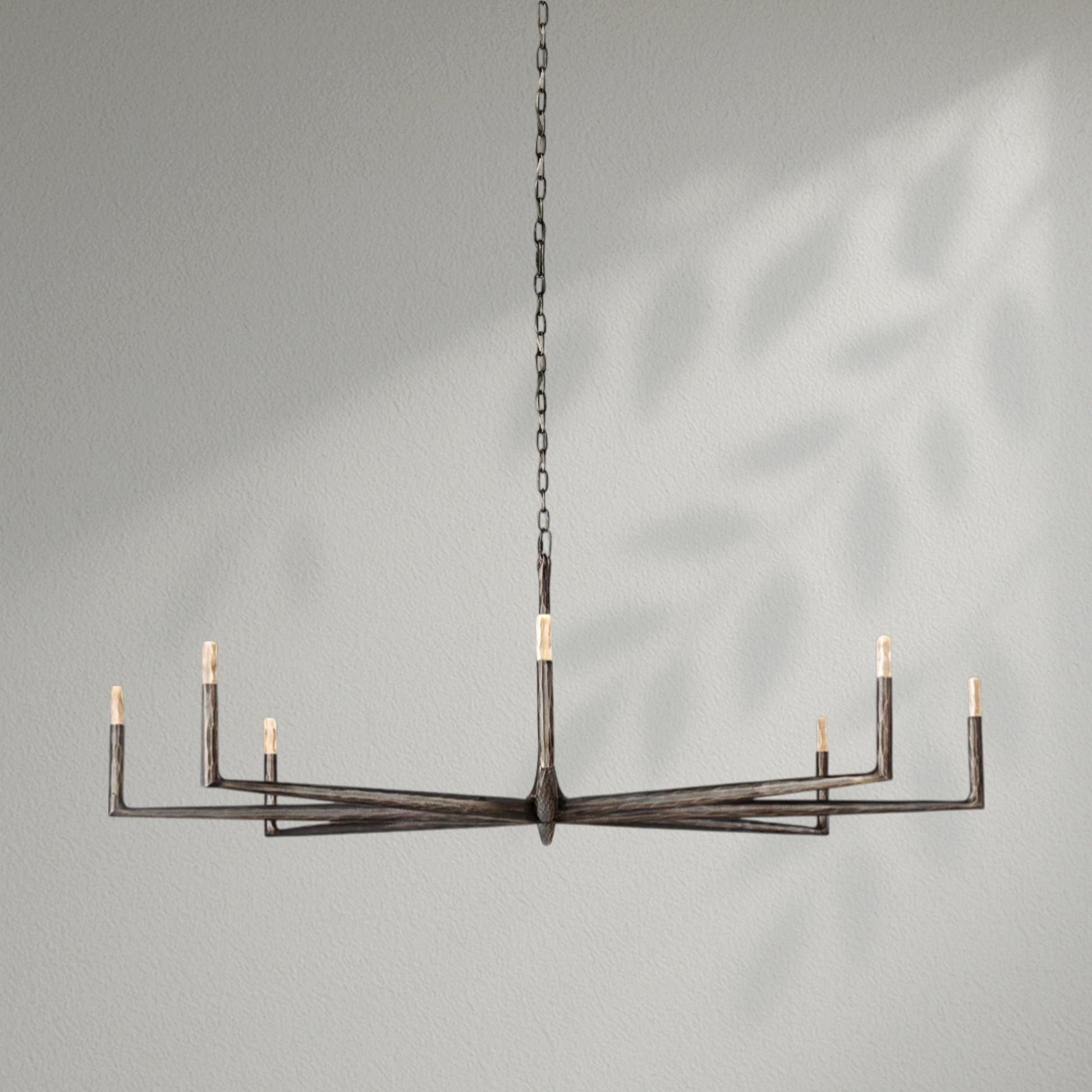 Thaddeos Forged Round Chandelier - Lightings Menu