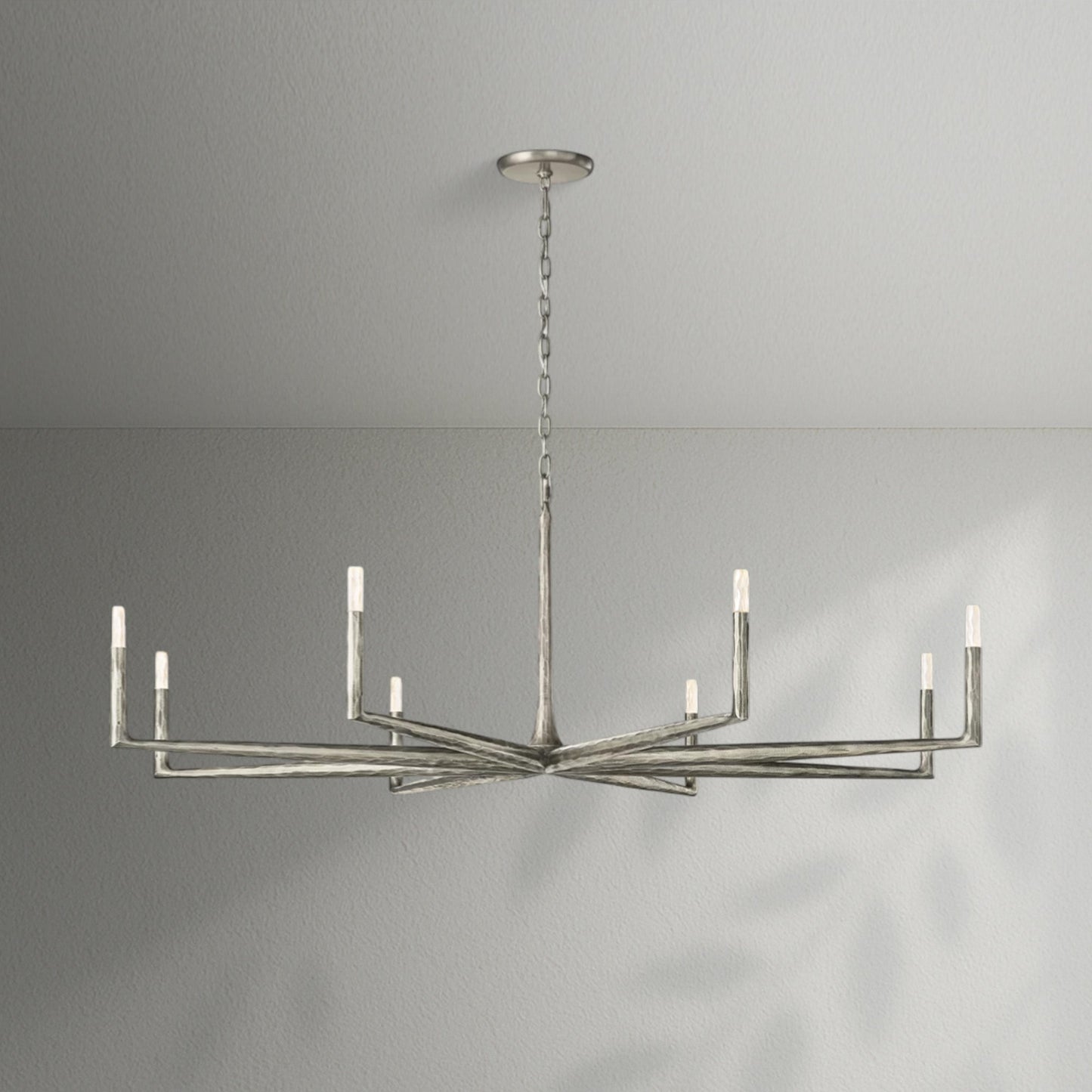 Thaddeos Forged Round Chandelier - Lightings Menu