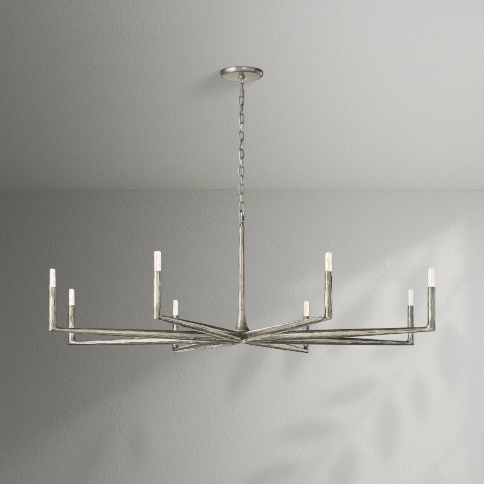 Thaddeos Forged Round Chandelier - Lightings Menu