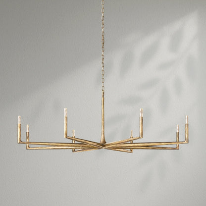 Thaddeos Forged Round Chandelier - Lightings Menu