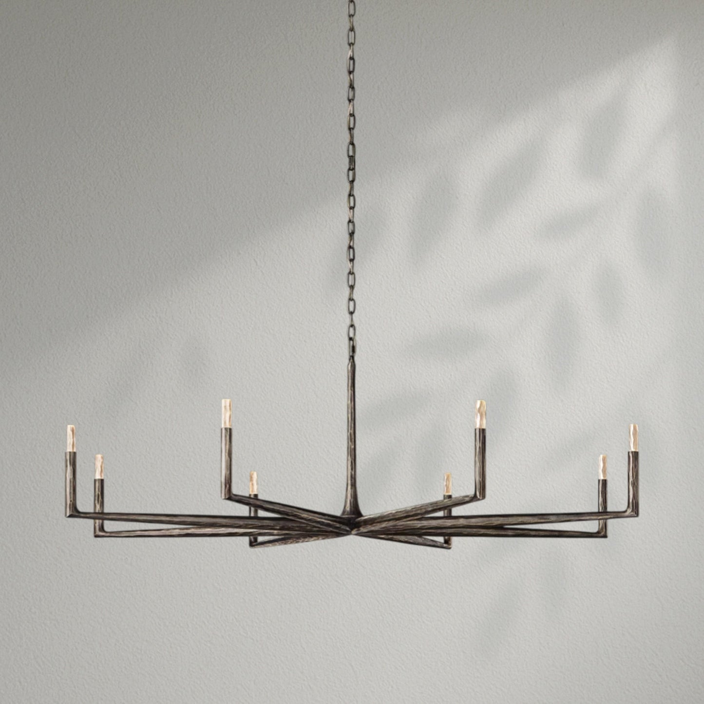 Thaddeos Forged Round Chandelier - Lightings Menu