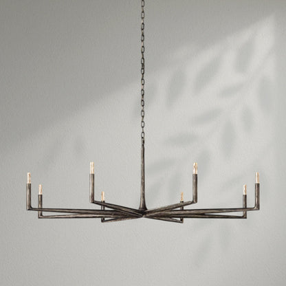 Thaddeos Forged Round Chandelier - Lightings Menu