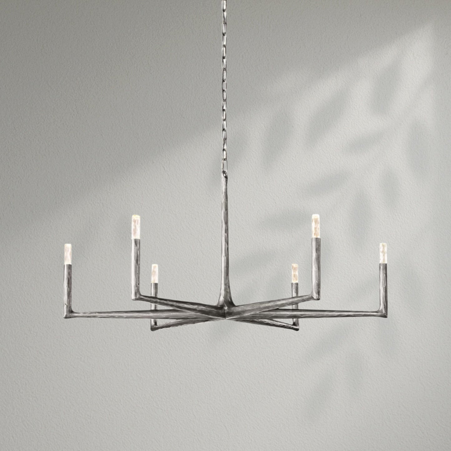 Thaddeos Forged Round Chandelier - Lightings Menu