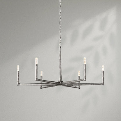 Thaddeos Forged Round Chandelier - Lightings Menu