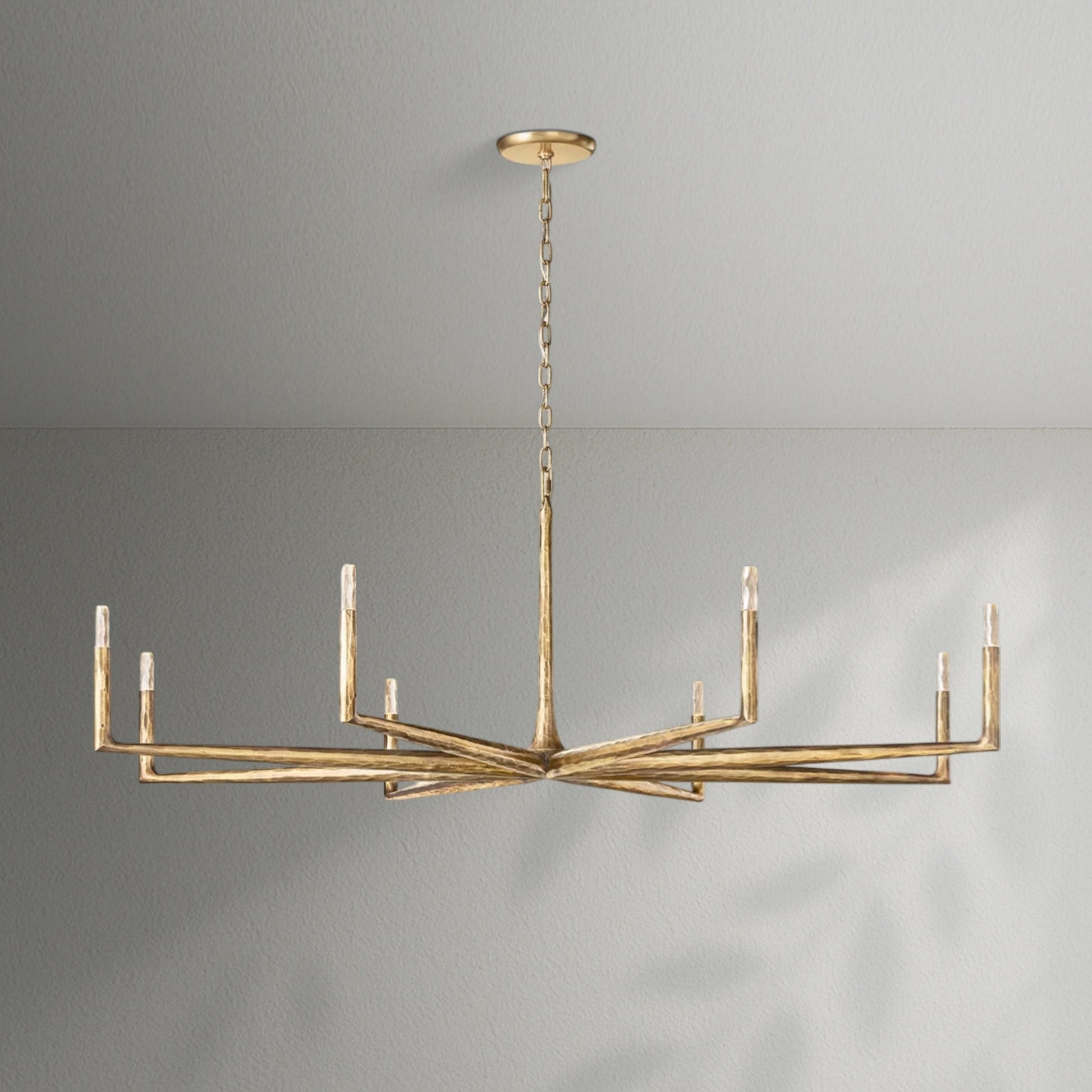 Thaddeos Forged Round Chandelier - Lightings Menu