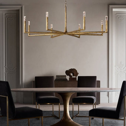 Thaddeos Forged Round Chandelier - Lightings Menu