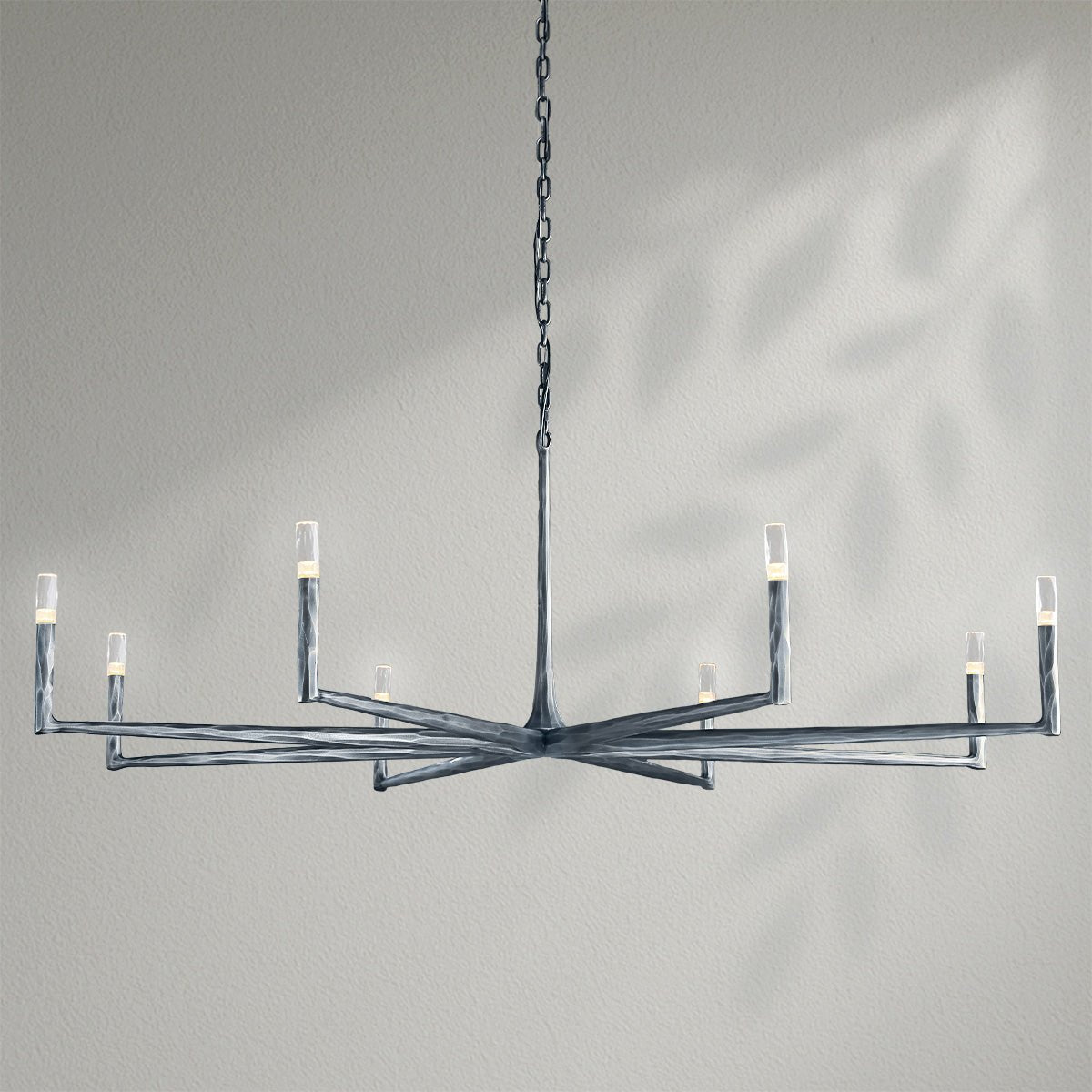 Thaddeos Forged Round Chandelier - Lightings Menu